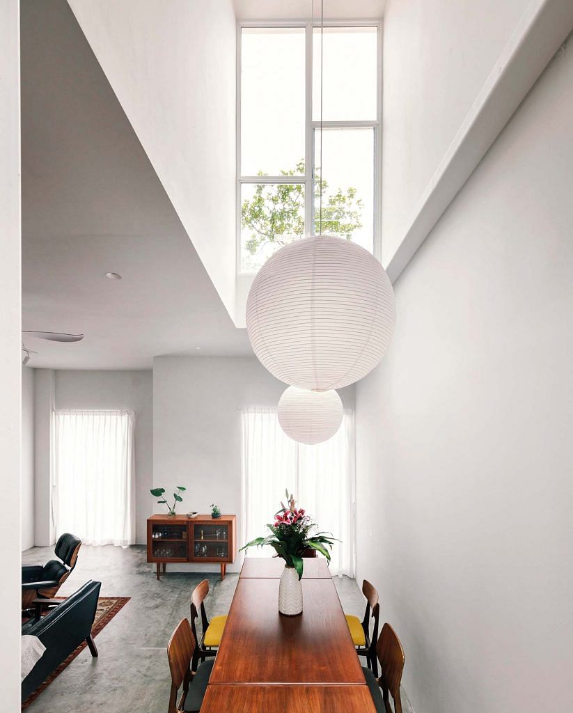 Light from the atrium fills the home and makes the spaces bright, airy and welcoming.