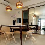 Dining room of a Scandinavian-style 4-bedroom HDB EC in Singapore