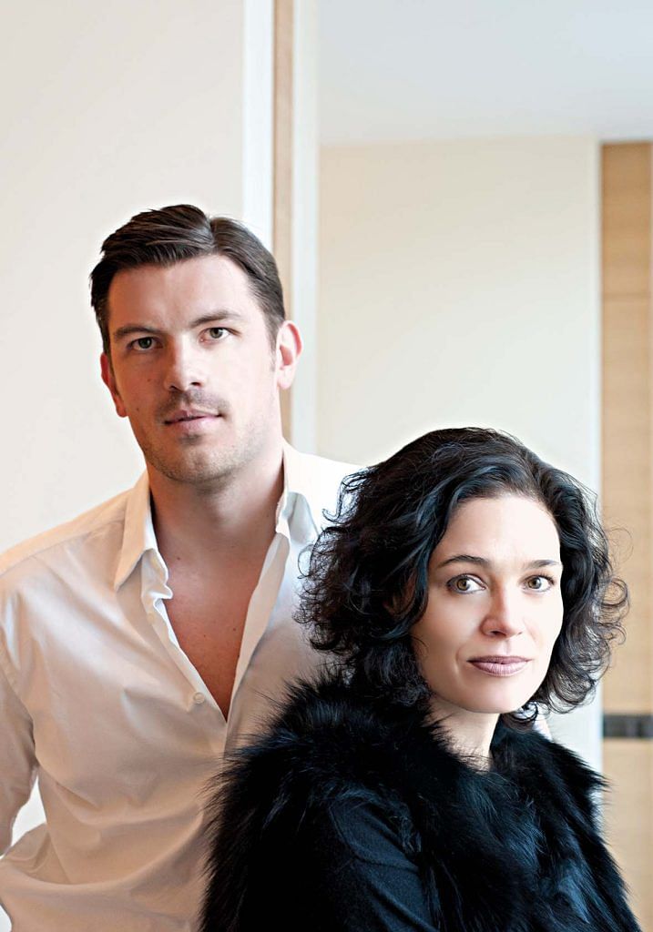Interior designers Laurent Champeau (left) and Kelli Wilde.