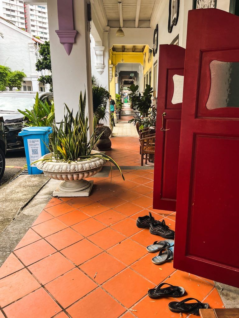 Some people leave not just their furniture on the walkways, but their shoes too, which could potentially cause disagreements between neighbours.