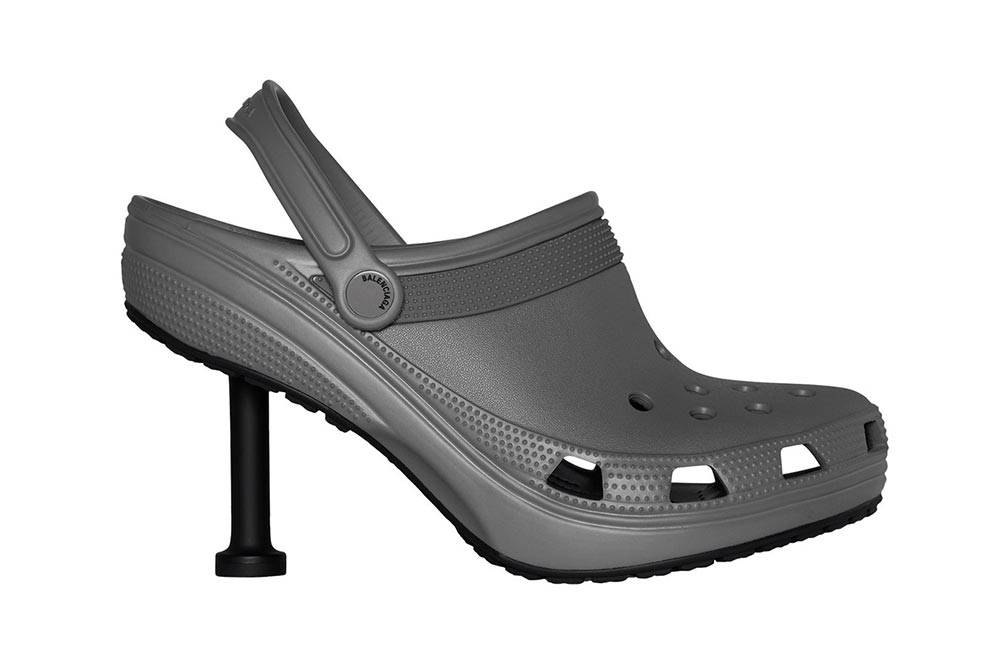 Balenciaga Crocs Grey Stilettos