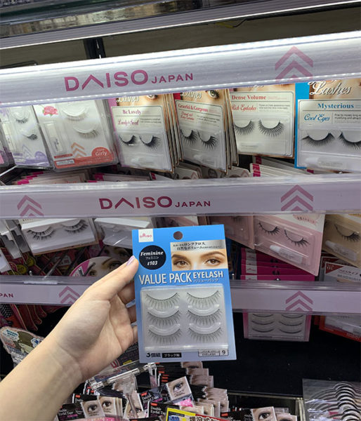 daiso beauty products fake eyelashes