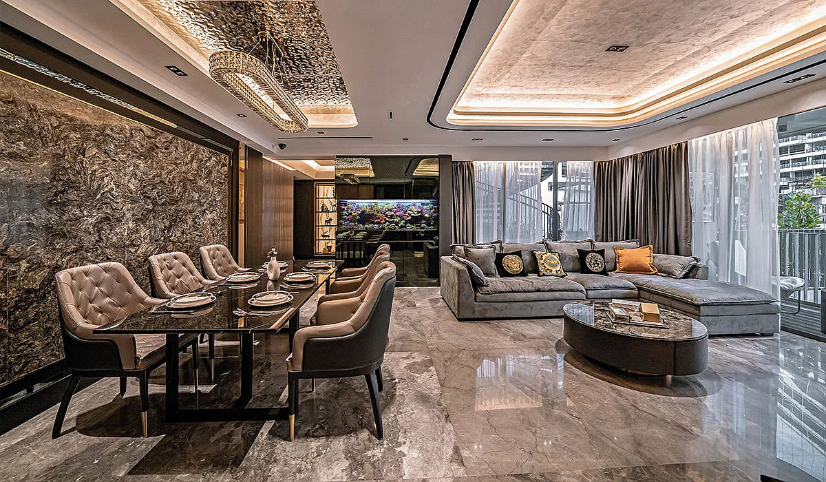 House Tour: This Interlace penthouse apartment is filled with dark and luxurious spaces