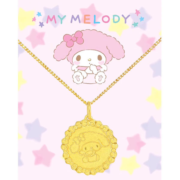 Sanrio goldheart my melody necklace