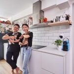 Chef Tryson Quek and bartender Bannie Kang pictured with their pets Kola and Gunbam, are the founders of private dining concept Side Door.
