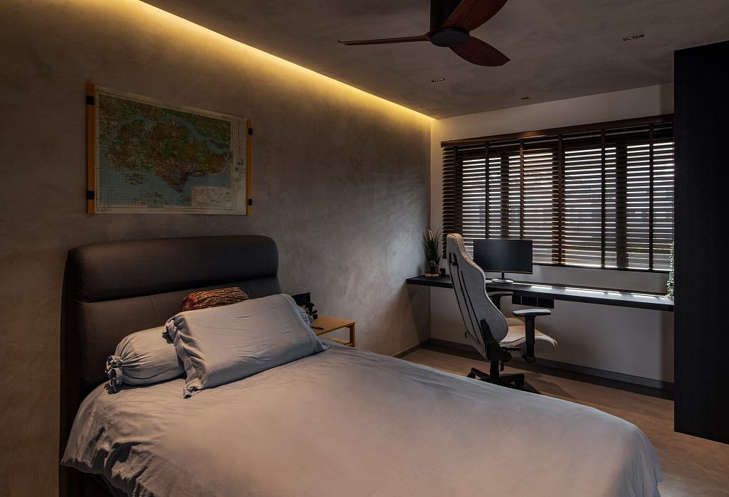 bedroom Koze Studios executive mansionette scandi style