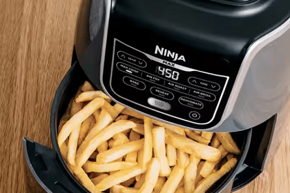 10 Best Air Fryer Oven Singapore: Mayer, Ninja, Toyomi, and more (Image Ninja Foodi Air Fryer single basket with french fries)
