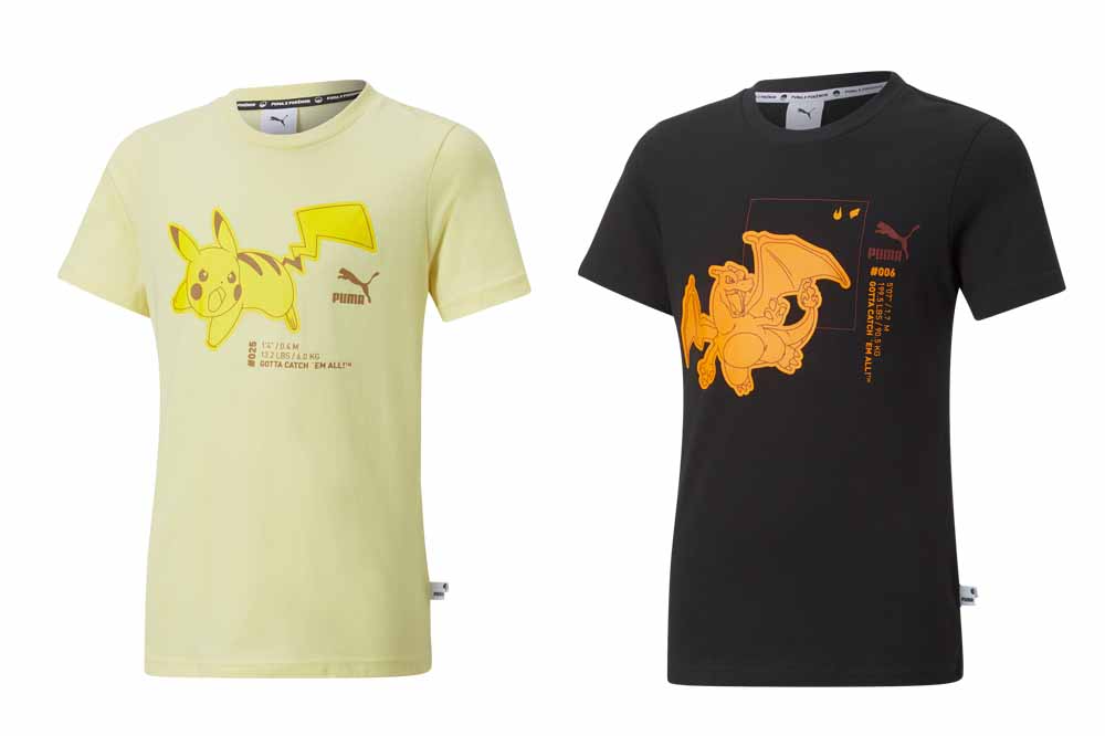Pokémon puma collection apparel shirts 3