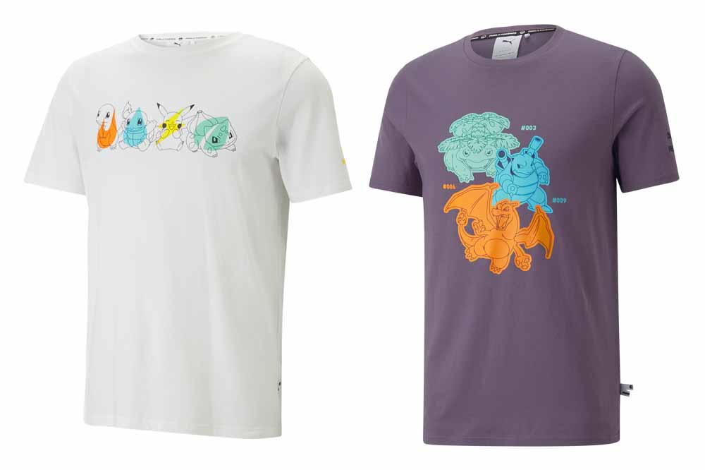Pokémon puma collection apparel shirts 4