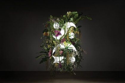 Botanical Installation celebrating the launch of ART SG, Southeast Asia's largest ever art fair. Conceptualised by London-based design studio The Plant, with tropical foliage native to Singapore composed by This Humid House. Image by The Primary Studio/Dju-Lian Chng.