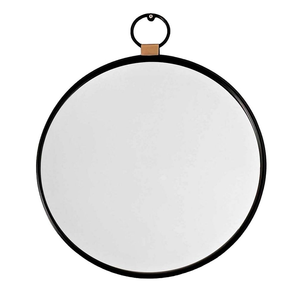 Metal Round Black Accent Mirror, $149 from Ashley Furniture
