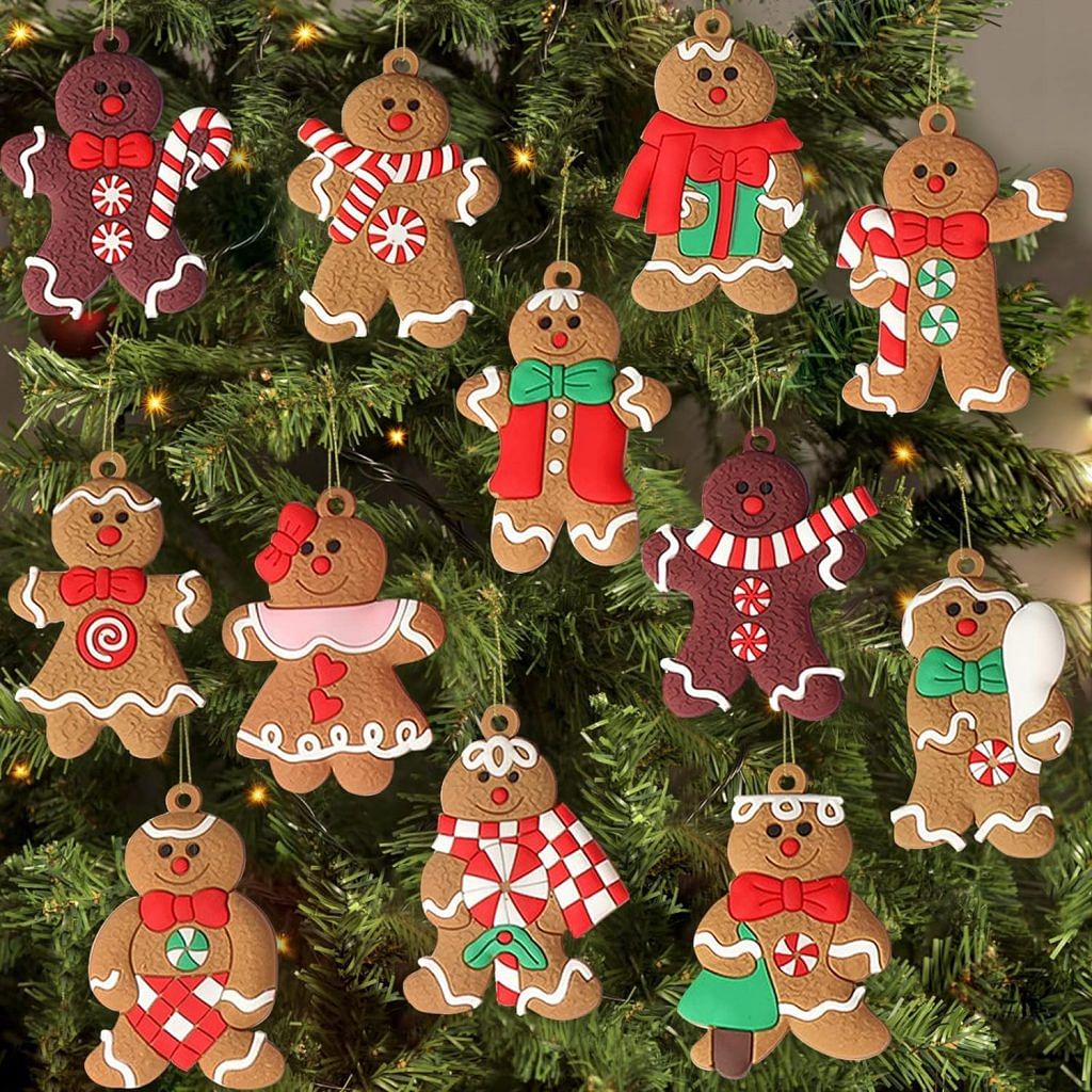 12pcs Gingerbread Man Ornaments for Christmas Tree for Children is priced at $8.98 from Amazon Singapore