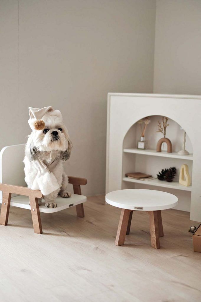 The Mette pet cafe retails for $129, while the Elias pet house and Astrid pet wardrobe retail for $99 and $89 respectively from Eat Play Woof.