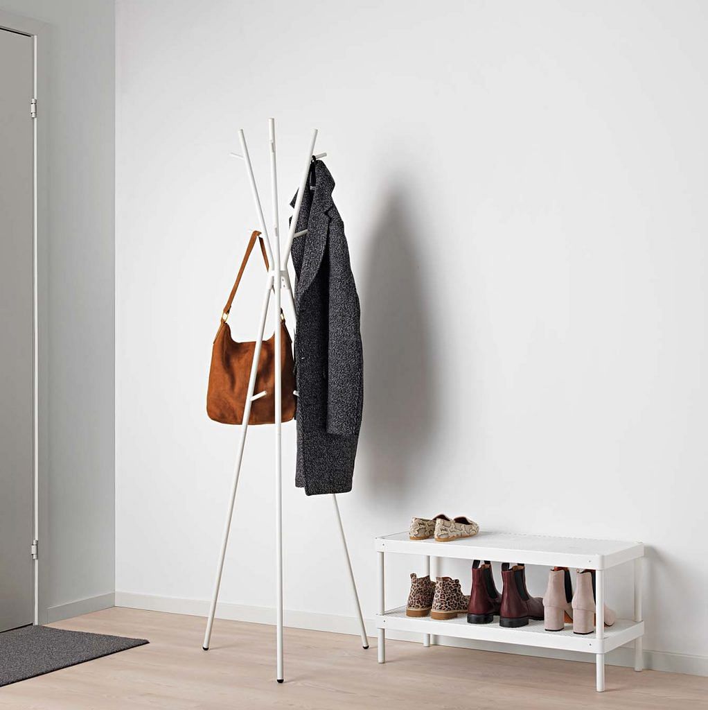 EKRAR hat and coat stand (white), $34.90, from Ikea.
