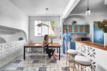 Eugenio Accongiagioco and Georgina Soh had met overseas and had spent their very first holiday together in Capri - which inspired their Mediterranean style cluster house in Singapore.