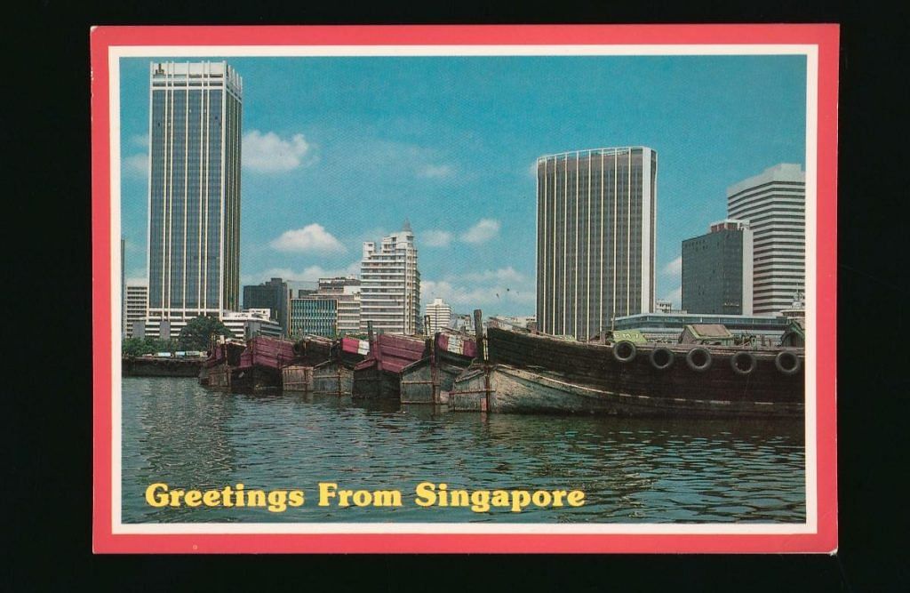 Central Business District waterfront in the late 1970s features the 45-storey Hong Leong Building (left) that completed in 1976 at $50 million