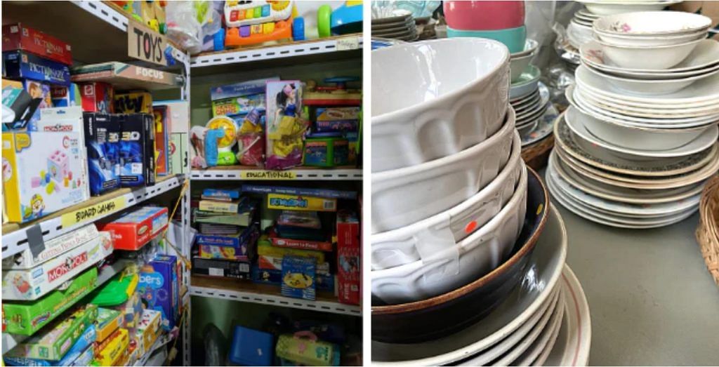 Siloam Thrift Store at Yishun with secondhand items