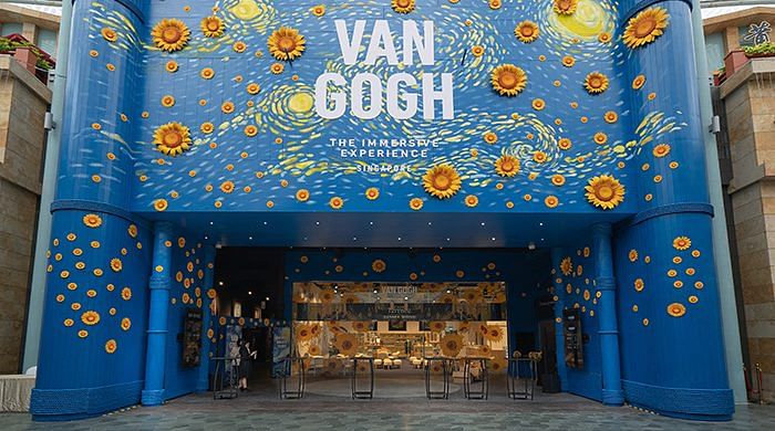 Van Gogh Exhibition entrance foyer
