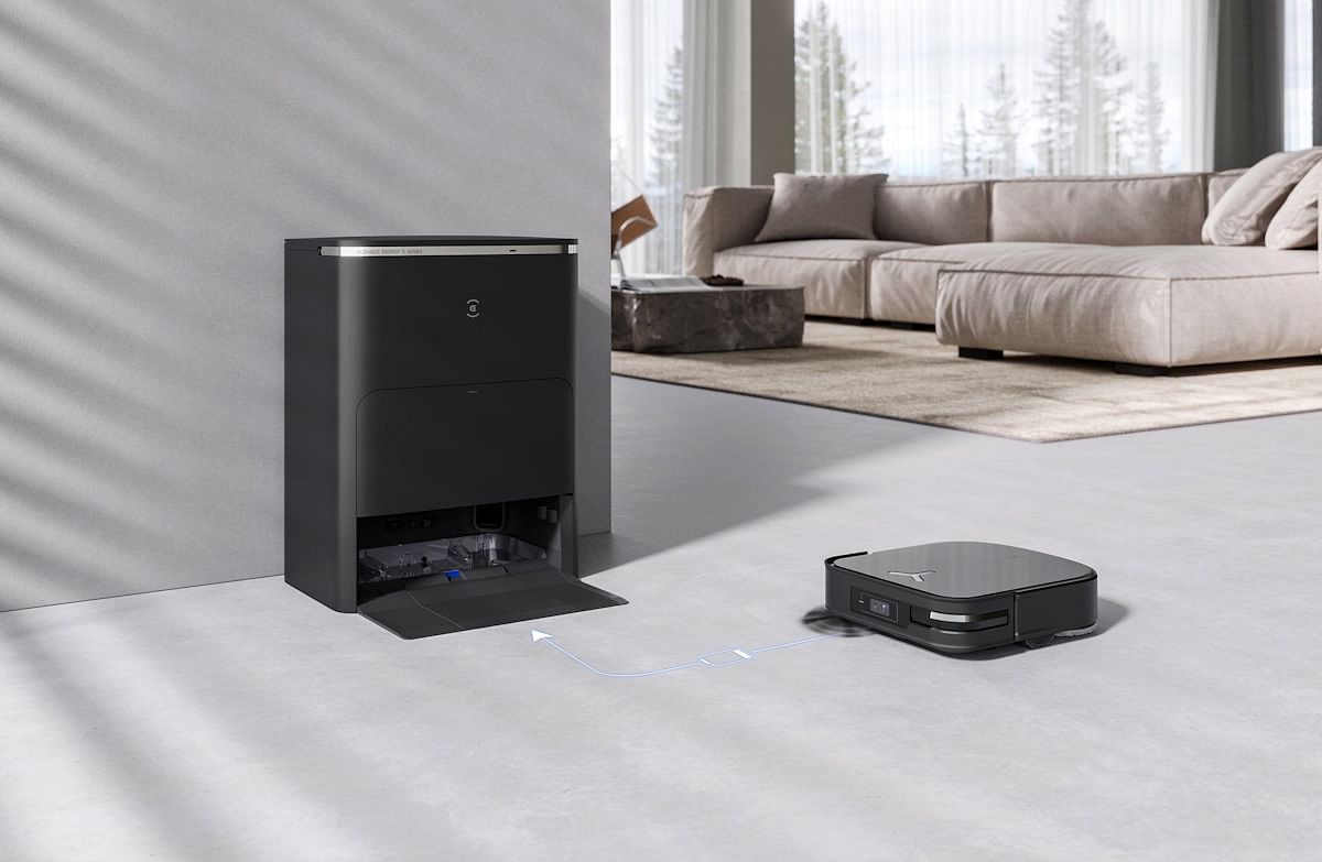 Deebox X2 Omni robot vacuum cleaner and docking station